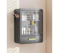 Double Door Wall Makeup Organizer & Bathroom Cabinet MultiLayer Shelf for Medications & Kitchen Items Perfect for Home Organization & Space Saving Solutions.