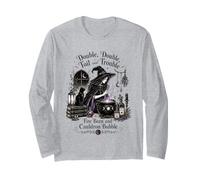 Double Double Toil and Trouble Fire Burn Cauldron Bubble Long Sleeve T-Shirt