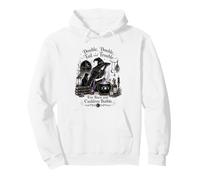 Double Double Toil and Trouble Fire Burn Cauldron Bubble Pullover Hoodie