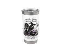 Double Double Toil and Trouble Fire Burn Cauldron Bubble Stainless Steel Insulated Tumbler