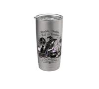 Double Double Toil and Trouble Fire Burn Cauldron Bubble Stainless Steel Insulated Tumbler