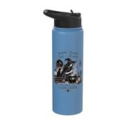 Double Double Toil and Trouble Fire Burn Cauldron Bubble Stainless Steel Insulated Water Bottle