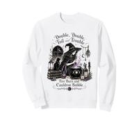 Double Double Toil and Trouble Fire Burn Cauldron Bubble Sweatshirt