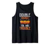 Double Double Toil and Trouble Pumpkin Mischief Tank Top