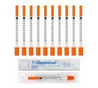 Double Dragon 10-Pack 1ml Distribution Measuring Tools | 0.3mm x 8mm Micro-Fine Tip | Individually Sealed | Premium Plastic for Perfume, Lab, Food, Flavouring & Pet Feeding