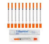 Double Dragon 10-Pack 1ml Precision Dispensing Tools | 0.3mm x 8mm Micro-Fine Tip | Individually Sealed | Plastic Liquid Applicators for Perfume, Essential Oils, Food Flavouring & Crafts