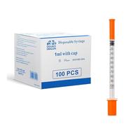 Double Dragon 100-Pack 1ml Multi-Use Distribution Measuring Tools | 0.3mm Micro-Fine Tip 8mm Length | Individually Sealed | Premium Plastic for Perfume Lab Food Flavouring Pet Feeding