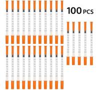 Double Dragon 100-Pack Multiple Uses Distribution Measuring Tools Plastic Lab Accessories 1ml, 30G x 8mm (0.3 x 8mm), with Micro-Fine Tip, Individually Wrapped, Disposable for Labs, Pets & Crafts