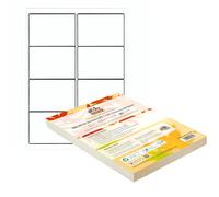 Double Dragon 100 Sheets Pack A4 Self Adhesive Address Labels, 8 Per Sheet, 800 Label, 99.1x 67.7mm, Easy Peel, Inkjet & Laser Printer Compatible - Address, Shipping, Mailing, File, DIY Stickers