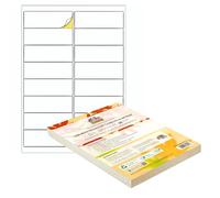 Double Dragon, 100 Sheets Pack A4 Self Adhesive Address Labels Sticker Paper, 16 Labels Per Sheet, 100 Sheets, 99.1 x 34mm (1600 Labels)