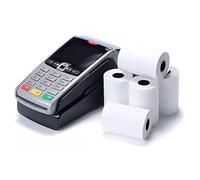 Double Dragon, 20 Rolls, 57 x 40mm Thermal Receipt Paper, Till Rolls for Credit Card Machines & PDQ Terminals, Compatible with Ingenico, Verifone, Barclays, Pax, Worldpay, Sagem, Spire | BPA-Free