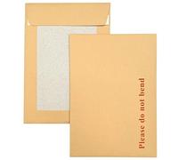 Double Dragon 400-Pack A5 C5 Manilla Hard Board Backed Envelopes | 229mm x 162mm | 'Please Do Not Bend' Printed | Padded & Tamper-Proof | Self-Seal Closure