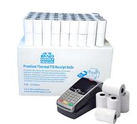 Double Dragon, 57 x 40 mm Premium Thermal Paper Till Receipt Roll for PDQ Credit Card Machine, POS, EPOS [Pack of 20]