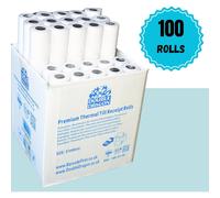 Double Dragon 57x40mm Premium Thermal Till Rolls (Pack of 100) for PDQ/POS - BPA-Free, Eco-Friendly, Wide Compatibility