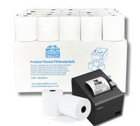 Double Dragon, 80 x 80 mm Premium Thermal Paper Till Receipt Roll for EPOS Printer, POS Terminal, Cash Register [Pack of 40]