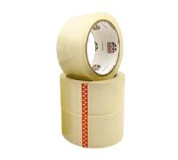 Double Dragon Clear Packaging Tape - 48mm wide, 66m long (3 Rolls) | Heavy Duty Parcel Cellotape | Secure Sticky Sealing Tape for Parcel Boxes, Moving Boxes, Large Postal Bags & long-term storage