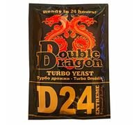 Double Dragon D24 Turbo Yeast 178g for 25L - 14% ABV in just 24H - Home Brew Spirit Moonshine Vodka