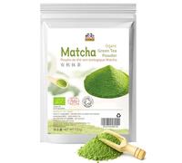 Double Dragon Organic Matcha Green Tea Powder - 100g | Premium Grade | Rich in antioxidants | Natural Energy Boost & Coffee Alternative | Ideal for Tea, Lattes & Baking | 120 Servings | Vegan