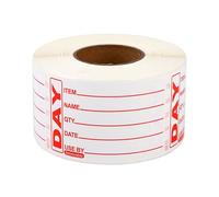 Double Dragon Premium Freezer Labels, 500 Counts (1 Roll), 2" x 3" (49 x 75mm), Waterproof & Writable Stickers with Strong Adhesive for Food Containers, Baby Pots, Jars & Meal Prep, Secure in Freezer