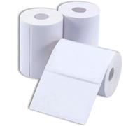 Double Dragon Thermal Labels - 6 Rolls, 50x30mm, Core (Hole) 11.8mm, Self-Adhesive, Multipurpose for Address & Price Tagging - Compatible with Phomemo, Zebra, Munbyn, Rollo Printers- 230 Labels/Roll