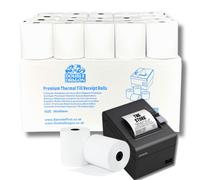 Double Dragon Thermal Paper Till 60 Rolls, 80 mm x 80 mm Size