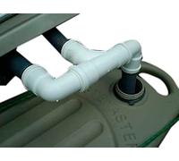 DOUBLE DRAIN-AWAY CARAVAN WASTE PIPE ADAPTER
