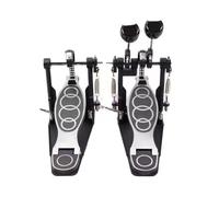 Double Drum Pedal, Bass Drum Pedal Kick Drum Pedal Double Chain Drive Foot Adjustable Beater Head Pedals for Electric Drum Set (Pedal)