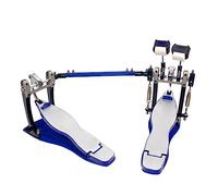 Double Drum Pedal Blue Metal Jazz Drum Stick Hammer Adjustable Electronic Drums Pedal Bass Drum Pedal Accessories