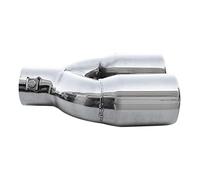 Double Dual Twin Exhaust Tip Trim Car End Pipe Tail Sport Muffler Stainless Steel Chrome Universal