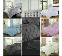 (Double, DUCK-EGG(PALE BLUE)) Pintuck Duvet Cover