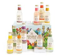 DOUBLE DUTCH Exploration Pack with Variety of World Class Mixers (10 x 200ml Bottles) - Low Calorie, Diet Tonic Water for Gin, Tequila, Vodka, Rum, Cocktails | Vegan Friendly Soft Drink Perfect Mixer