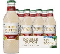 Double Dutch Ginger Beer | Blend of 3 Firery Gingers | 100% Natural Ingredients | Gluten Free, Vegan Friendly Premium Soft Drink & Mixer Perfect For Rum & Cocktails | 24 x 200ml Bottles