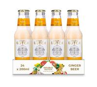 Double Dutch Ginger Beer Premium Mixer, 24 x 200ml Bottles, Low Calorie Perfect Mixer for Cocktails, No Artificial Colours Preservatives or Flavours,