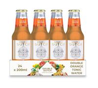 Double Dutch Limited Edition Zesty Orange & Lemon Soda Water (24 x 200ml Bottles) - Low Calorie, Diet Soda Water for Gin and Cocktails | Gluten Free and Vegan Friendly Soft Drink Perfect Mixer