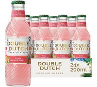 Double Dutch Pink Grapefruit Soda | Low Calorie Diet Soft Drink | 100% Natural Ingredients | Gluten Free, Vegan Friendly Premium Mixer Perfect For Gin, Vodka & Cocktails | 24 x 200ml Bottles
