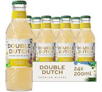 Double Dutch Premium Double Lemon Soft Drink, 24 x 200ml Glass Bottles