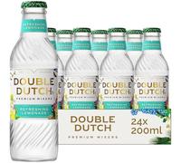 Double Dutch Refreshing Lemonade | Low Calorie Diet Soft Drink | 100% Natural Ingredients | Gluten Free, Vegan Friendly Premium Mixer Perfect for Gin, Vodka & Cocktails | 24 x 200ml Bottles
