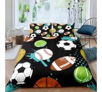 Double Duvet Cover Ball Double Duvet Cover with Zipper Closure for Aldults Kids Soft Breathable Microfiber Bedding Set 200x200 cm + 2 Pillowcases 50x75 cm 5L9W4Q2361