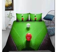 Double Duvet Cover Billiards Double Duvet Cover with Zipper Closure for Aldults Kids Soft Breathable Microfiber Bedding Set 200x200 cm + 2 Pillowcases 50x75 cm 5L9W4Q2283