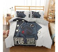 Double Duvet Cover Pug Premium Brushed Microfiber Duvet Cover Ultrasoft Hypoallergenic Double Bed Set Non Iron Luxury Bedding Set With Zipper Closure 5G9X181881