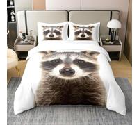 Double Duvet Cover Set Cute Meerkat 3D Printed Animals Bedding Set Brushed Microfibre Duvet Cover Set 200x200 cm with Zipper Closure and 2 Pillowcases 50x75 cm e-711