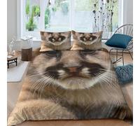 Double Duvet Cover Set Cute Tiger Cub 3D Printed Wildlife Bedding Set Brushed Microfibre Duvet Cover Set 200x200 cm with Zipper Closure and 2 Pillowcases 50x75 cm e-2883