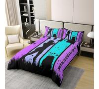 Double Duvet Cover Set Golf 3D Printed Sports Bedding Set Brushed Microfibre Duvet Cover Set 200x200 cm with Zipper Closure and 2 Pillowcases 50x75 cm e-1677