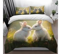 Double Duvet Set 175X230Cm Grass Bedding Double Bed Set Microfiber,Double Duvet Cover Set And 2 Pillow Sets,Duvet Sets Double Bed,Quilt Cover Double Easy Care