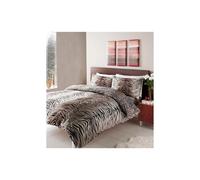 (Double) Duvet Set Tiger Leopard Print Safari Bedding Quilt Cover Pillow Cases Reversible