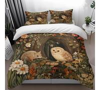 Double Duvet Set Yellow Mushroom 3 Pcs With Zipper Closure + 2 Pillowcases,Soft Comfy Breathable Quilt Covers Bedding Set, Microfiber Quilt Duvet Cover