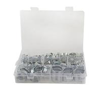 Double Ear Pipe Tube Clips Clamps Hose Fuel Clamp Hydraulic Hose 175pcs 5-27mm