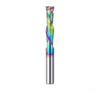 Double Edged Spiral Carbide End Mill with Large Groove Design for Superior Chip Discharge and Cutting Performance (6x6x25x50)