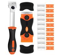 Double Edged Window Scraper, 2Pcs Glass Scraper an