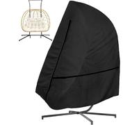 Double Egg Chair Cover, 600D Heavy Duty Waterproof Hanging Egg Chair with Waterproof Zipper, UV-Anti & Windproof for B&M & Aldi Swing Chair -- 232x203cm